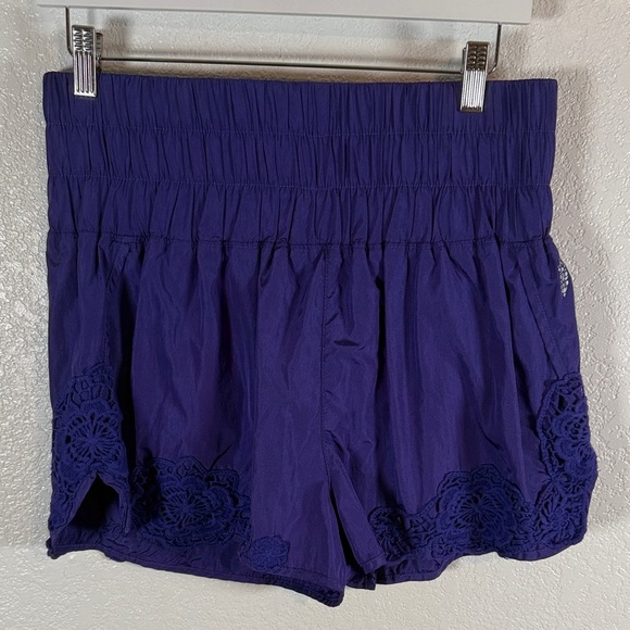 FP Movement Purple Way Home Activewear Shorts With Liner Size XL - Picture 2 of 8